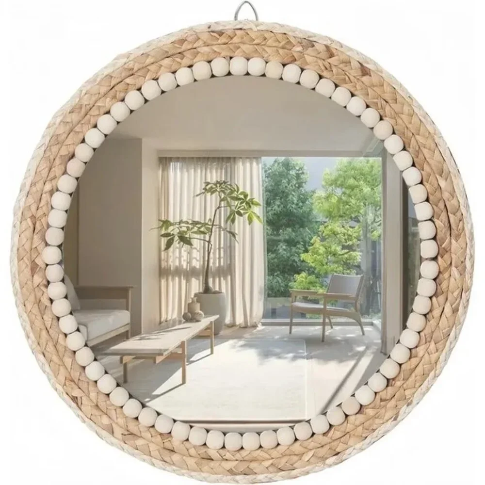 Tropical Homes - Rattan Hanging Mirror
